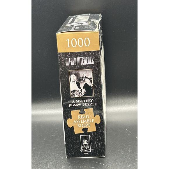 Alfred Hitchcock Mystery Jigsaw Puzzle Read Assemble Solve 1000 Pieces - Picture 3 of 6